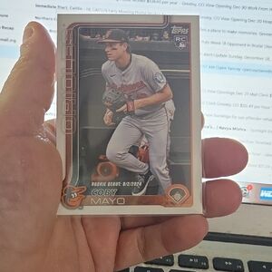 Topps Coby Mayo Rookie Card - Orange and Gray
